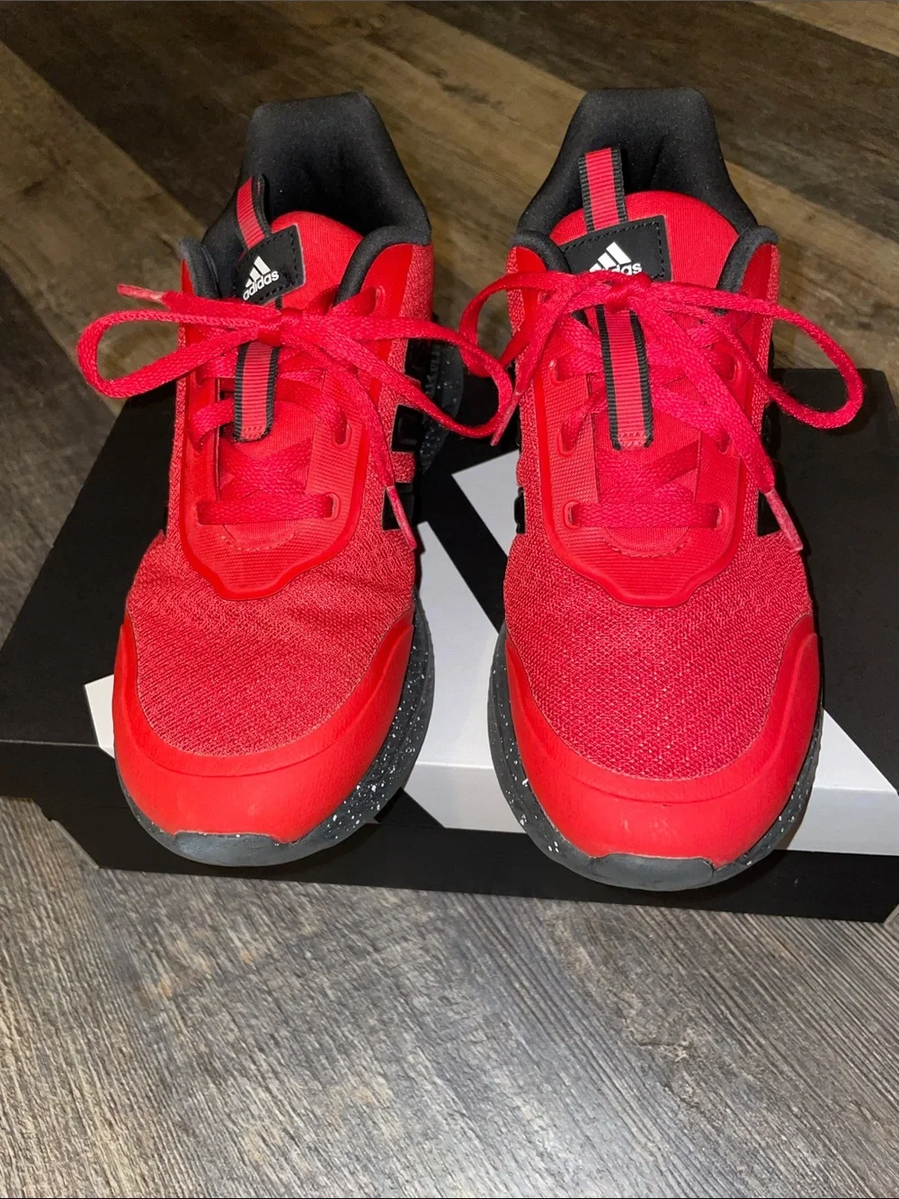 adidas Kids Bright Red Athletic Sneakers